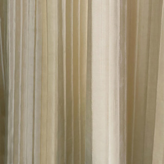 Euphoria Mocha Crushed Striped Velvet Curtains 2