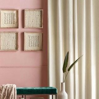 Exquisite Matte Luxury Cream Off White Chenille Curtain