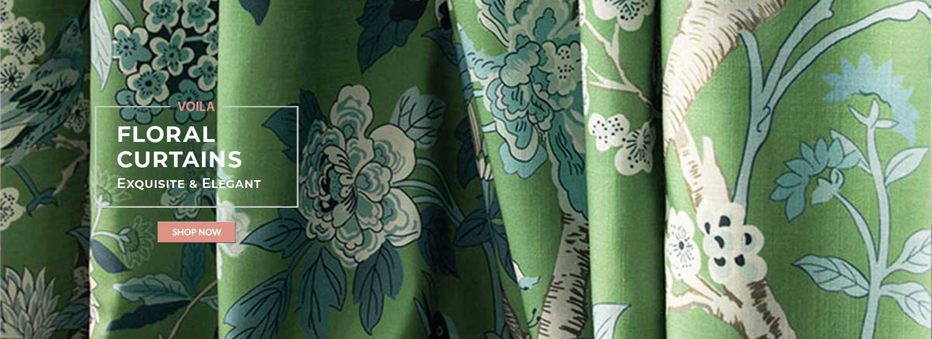 Floral Curtain Drapes