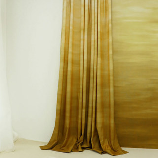 Moon River Yellow Gold Ombre Velvet Curtain 2