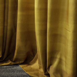 Moon River Yellow Gold Ombre Velvet Curtain 3