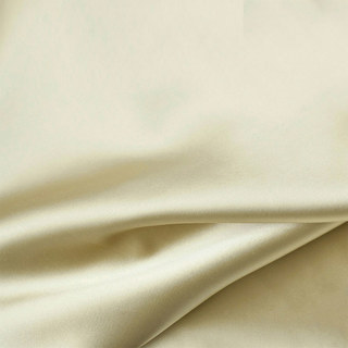 Clair de Lune Light Gold Beige Cream Silky Satin Curtain
