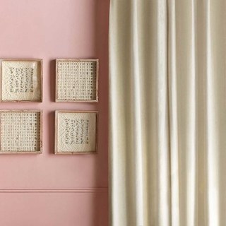 Exquisite Matte Cream Off White Chenille Curtain 1