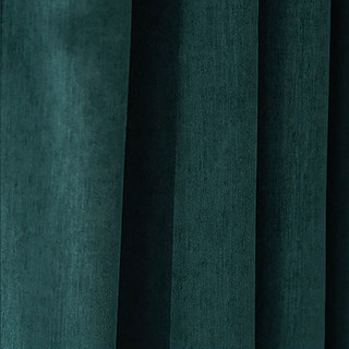 Exquisite Matte Luxury Teal Chenille Curtain 4