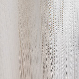 Japanese Ivory White Striped Mirror Voile Curtain 2
