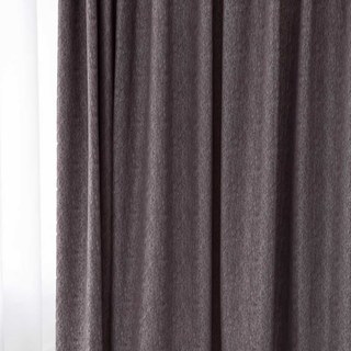 Silk Waterfall Subtle Textured Striped Shimmering Dusky Purple Curtain 2