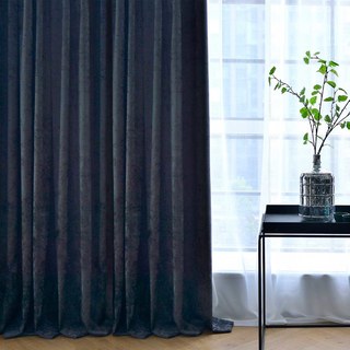 Luxury Grey Colour Chenille Curtain 1