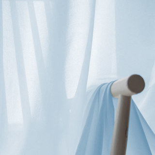 Soft Breeze Baby Blue Chiffon Voile Curtain 4