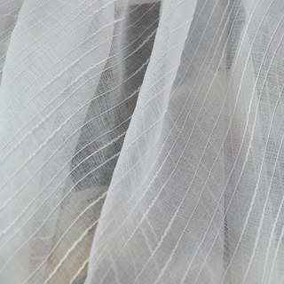 The New Neutral White Sheer Curtains with Exquisite Striped Texture 4