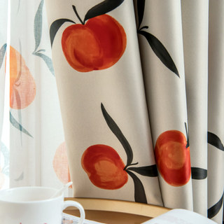 The Happiest Colour Orange Blackout Curtain