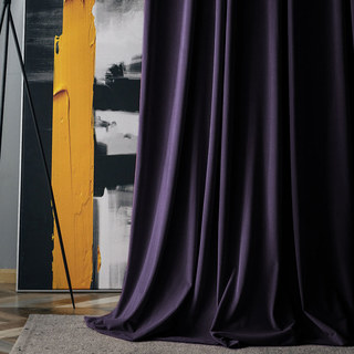 Fine Purple Lavender Velvet Curtains 1