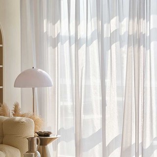 Sand Dune Textured Shimmering Light Grey Sheer Curtain 4