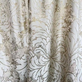 Golden Baroque Luxury Jacquard Cream Gold Damask Curtains 4