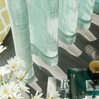 A Touch of Sunshine Mint Green Voile Curtain 3