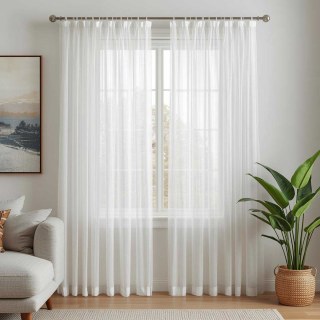 Notting Hill White Luxury Sheer Curtain