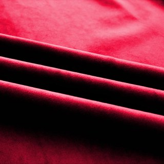 Lustrous Scarlet Red Velvet Curtains 4