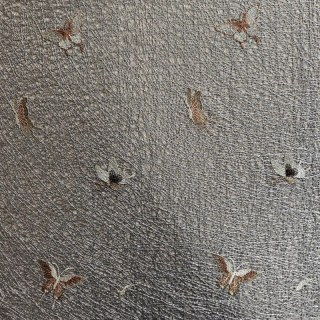 Winged Whisper Embroidered Butterfly Gray Mesh Net Curtain 7