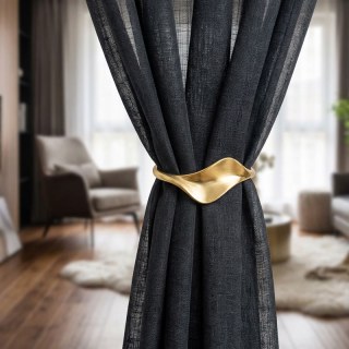 A Touch of Sunshine Black Semi Heavy Net Curtain 4