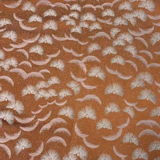 Fluttering Fanburst Art Deco Geometric Terracotta Burnt Orange Curtains