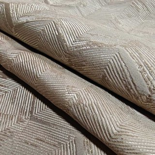 Zigzag Symphony Chevron Taupe Brown Faux Silk Modern Geometric Curtains