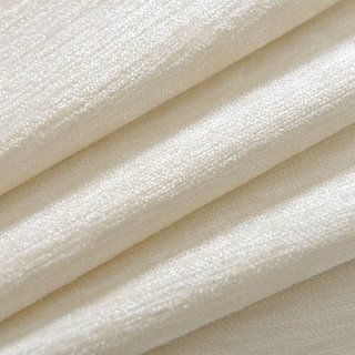Luxury Cream Off White Chenille Curtain Drapes 7