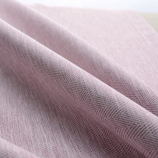 Zigzag Twill Blush Pink Blackout Curtain Drapes 3