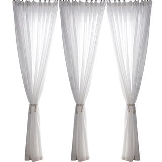 Smarties Brilliant White Soft Sheer Curtain 3