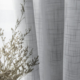 A Touch of Sunshine Gray Semi Sheer Curtain