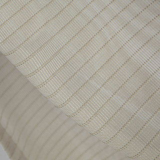 Tide Luxury Horizontal Striped Pastel Coffee Sheer Curtain 9