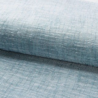 Daytime Textured Weaves Dusky Blue Sheer Curtain