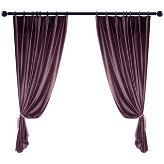 Premium Parisian Purple Velvet Curtain Drapes 3