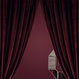 Premium Roses and Wine Burgundy Red Velvet Curtain Drapes