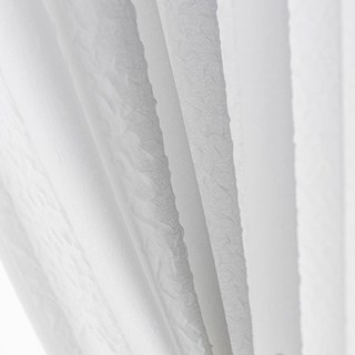 Funkier White Crushed Sheer Curtain With Bold Stripes 8