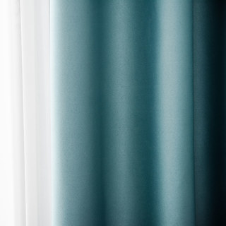 Superthick Turquoise Green Blackout Curtain Drapes 6