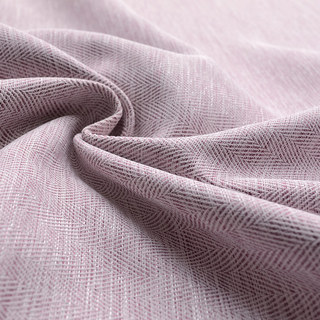 Zigzag Twill Blush Pink Blackout Curtain Drapes 4