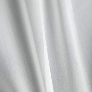 Scandinavian White Soft Cotton Sheer Curtain 3