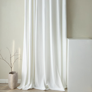 Premium Pearl White Velvet Curtain Drapes 4