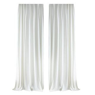Premium Pearl White Velvet Curtain Drapes 6