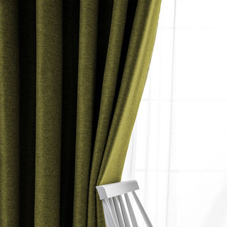 Pine Valley Olive Green Blackout Curtain Drapes 3