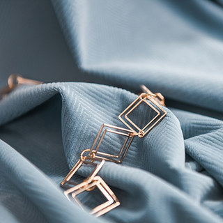 Sunnyvale Herringbone Haze Blue Textured Velvet Blackout Curtain Drapes