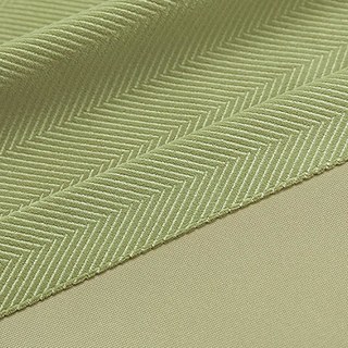 Sunnyvale Herringbone Olive Green Textured Velvet Blackout Curtain Drapes 6