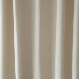 Exquisite Matte Luxury Cream Off White Chenille Curtain Drapes 2