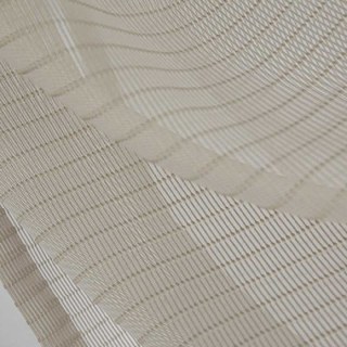 Tide Luxury Horizontal Striped Pastel Coffee Sheer Curtain 8