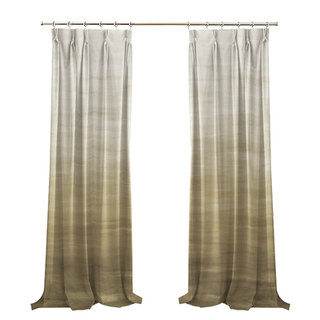 Moon River Taupe Gray Ombre Velvet Curtain