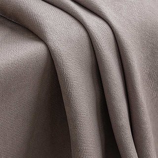 Smart Space Double Sided Taupe Brown Vegan Suede Curtain 2