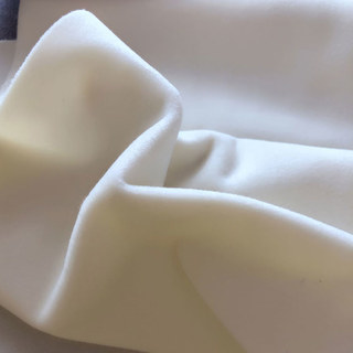 Fine Whipped Cream Off White Velvet Curtain Drapes