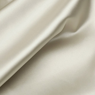 Clair de Lune Champagne Cream Silky Satin Curtain