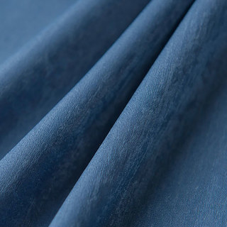 Silk Road Textured Navy Blue Chiffon Sheer Curtain 9