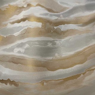 Marble Luxury Jacquard Cream & Gold Curtain 3
