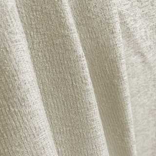 Simple Serenity Silver Shimmer Cream Off White Curtain
